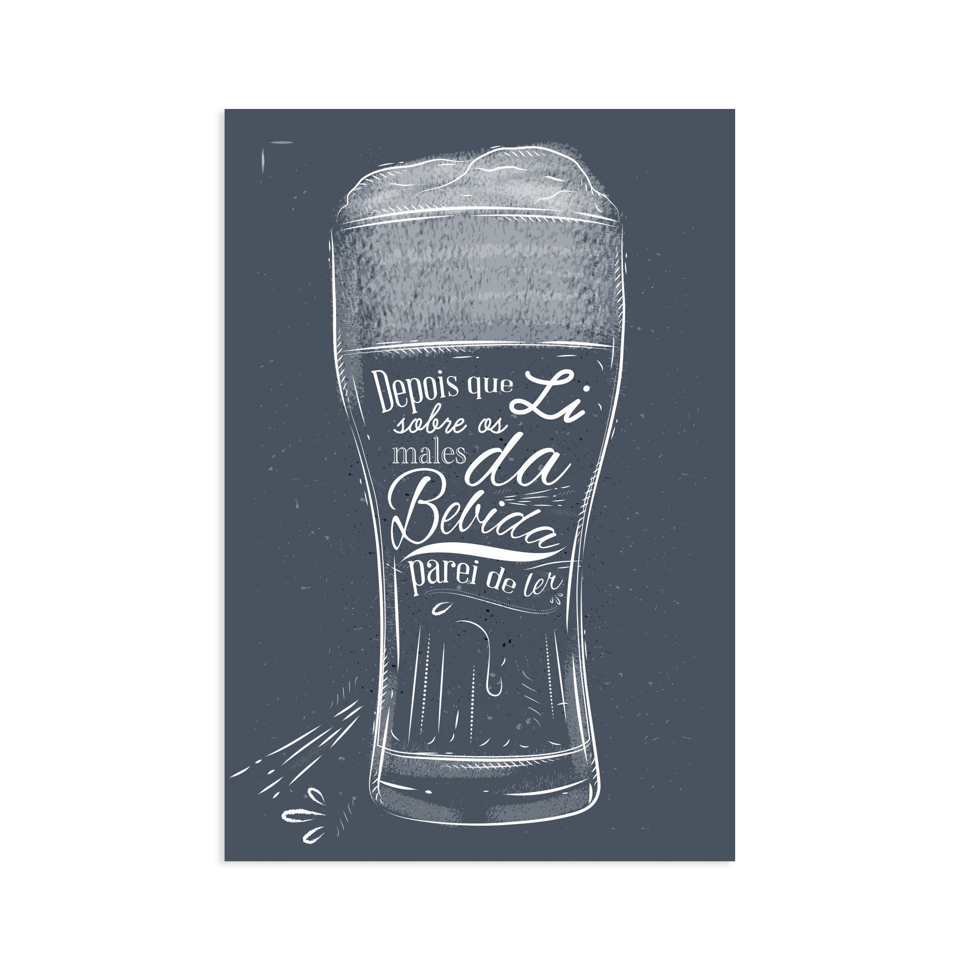 Placa Decorativa Frase Boteco Males 30x40cm