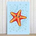 Placa Decorativa Infantil Estrela do Mar 20x30