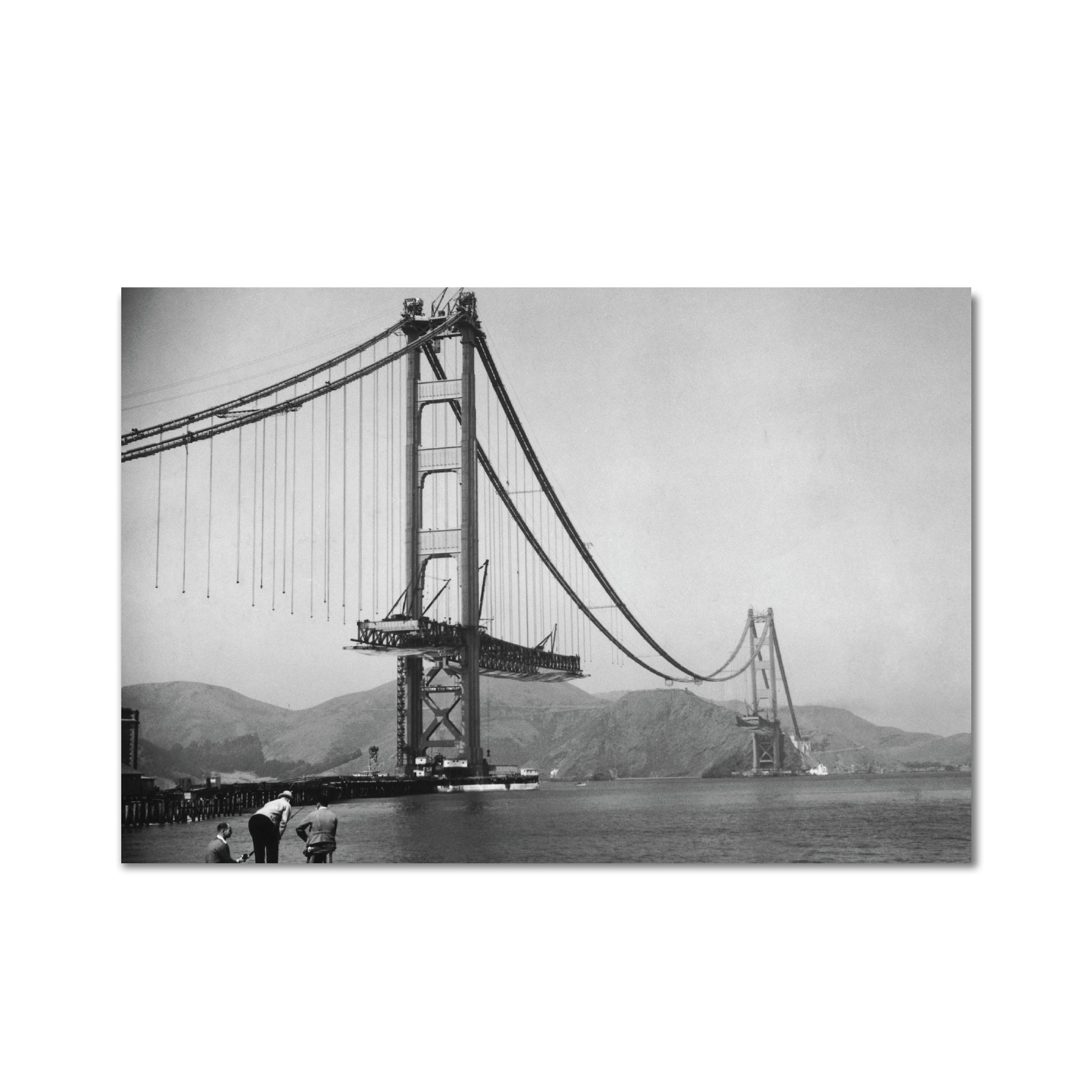 Placa Decorativa MDF Foto Construção Golden Gate