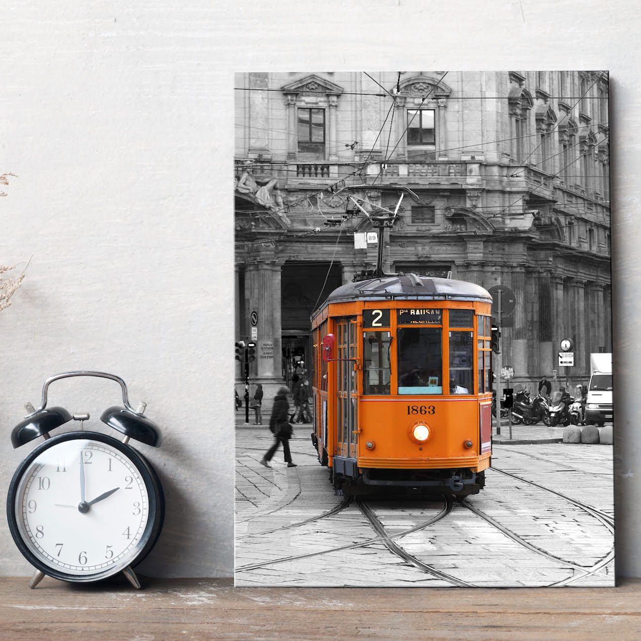 Placa Decorativa MDF Foto Bonde Itália