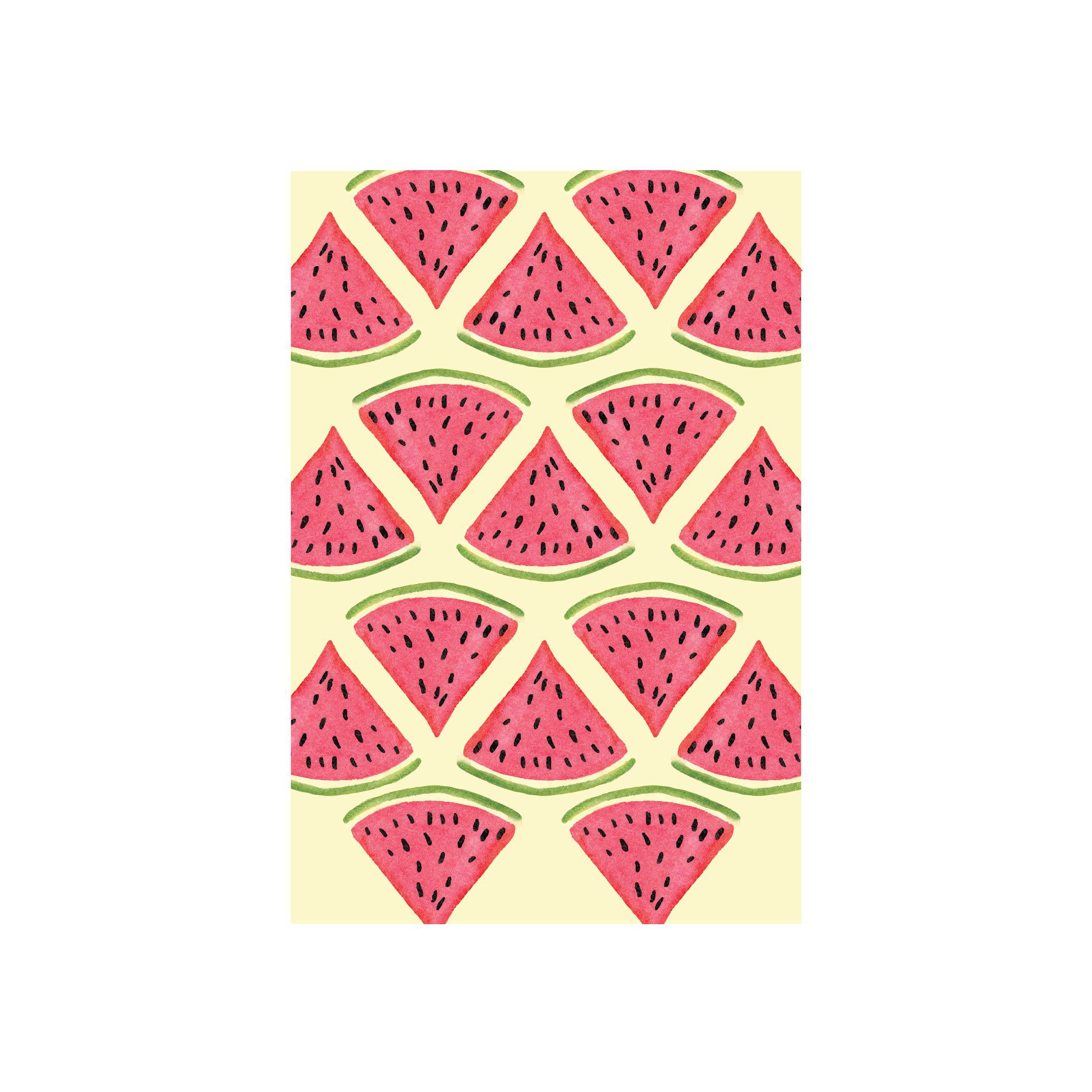 Placa Decorativa MDF Melancia Pedaços 20x30cm