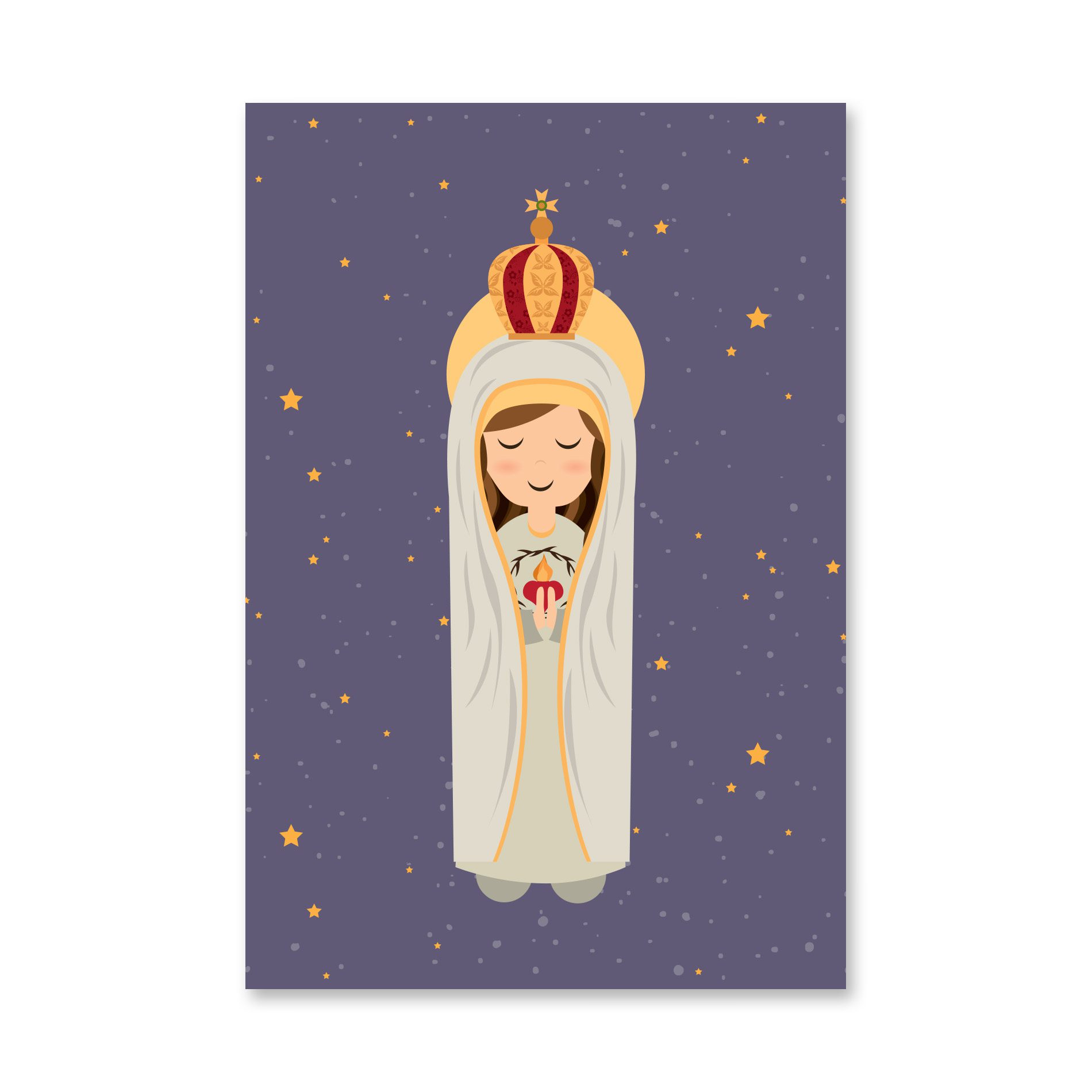 Placa Decorativa MDF Nossa Senhora de Fátima