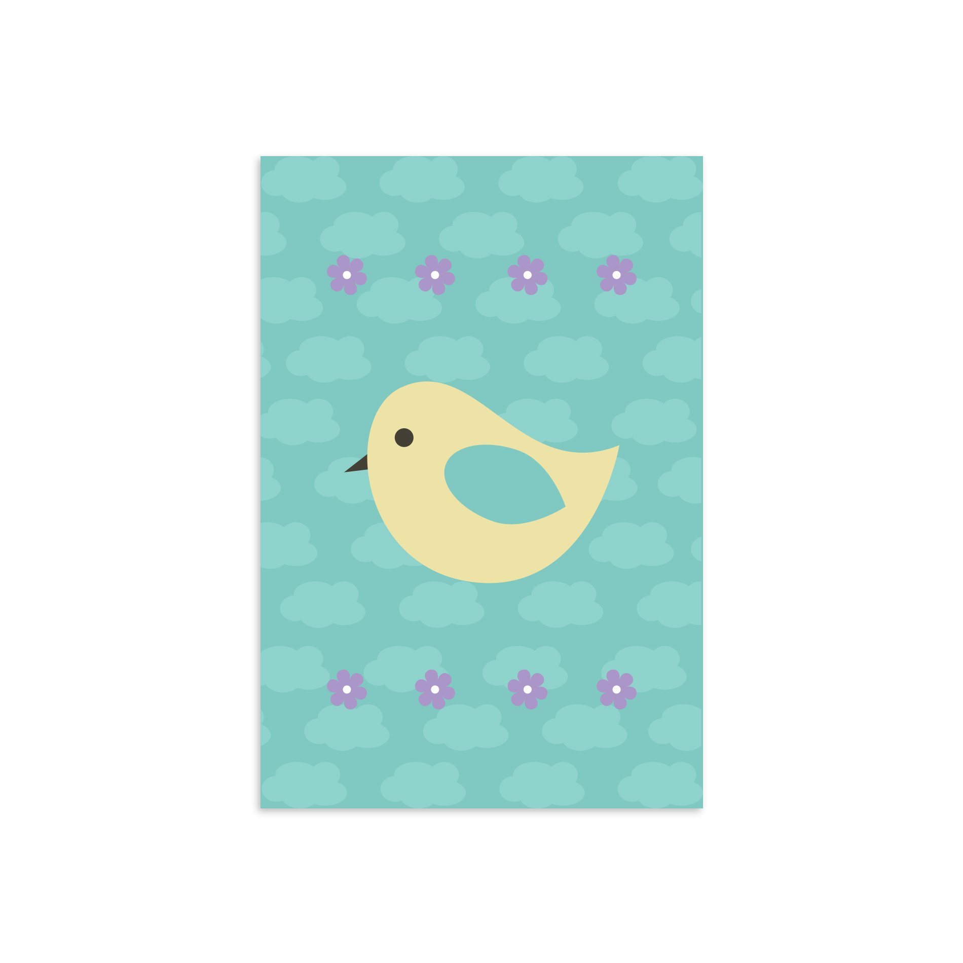 Placa Infantil Decorativa Passarinhos 20x30cm