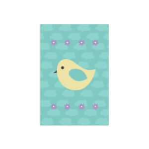 Placa Infantil Decorativa Passarinhos 30x40cm