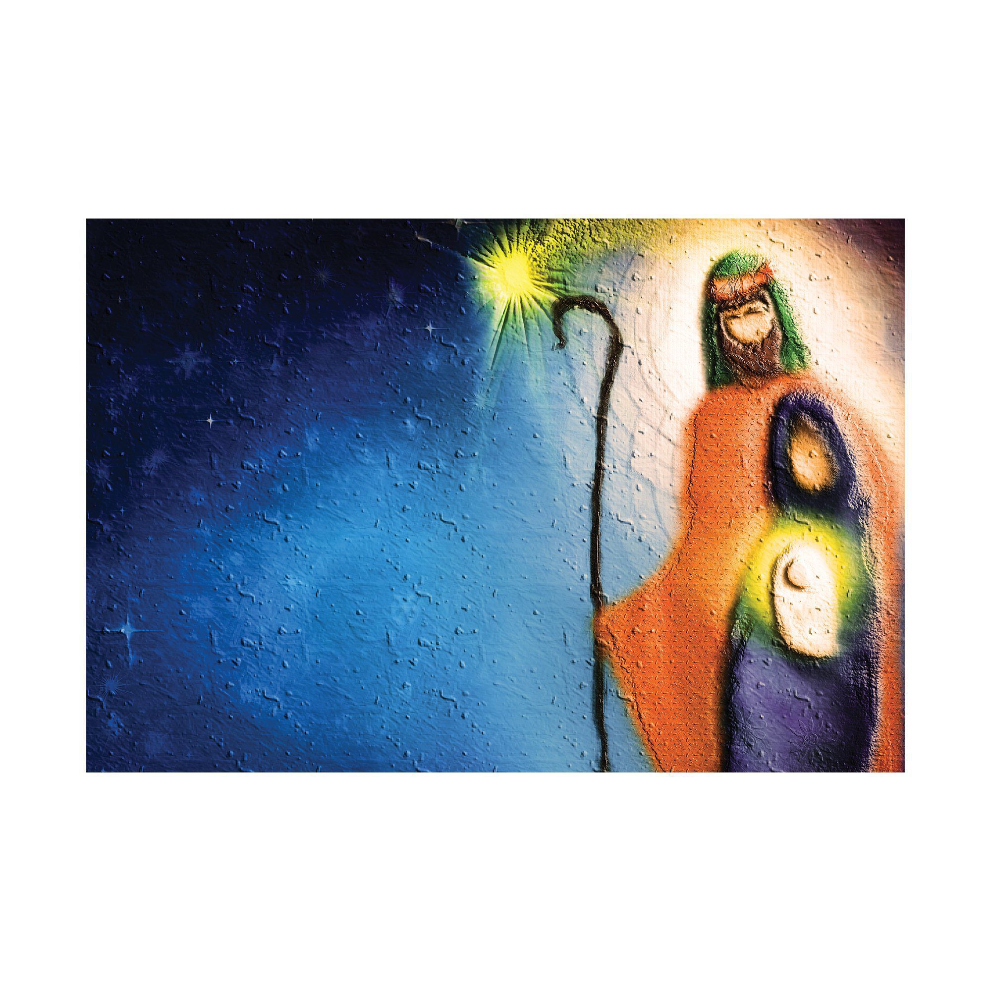 Placa Decorativa Presépio Decoração de Natal