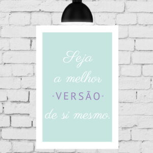 Placa Decorativa MDF Seja 