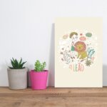 Placa Decorativa Signo Leão 20x30cm