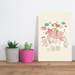 Placa Decorativa Signo Touro 20x30cm
