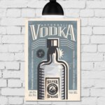 Placa Decorativa MDF Vodka 30x40
