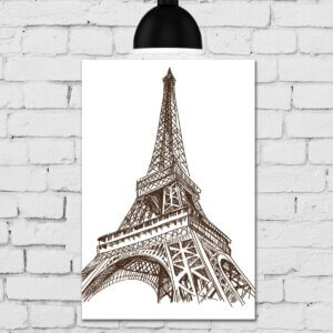 Placa Decorativa MDF Torre Eiffel Paris