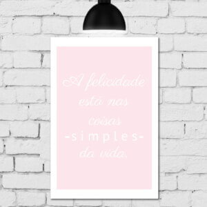 Placa Decorativa MDF Coisas Simples