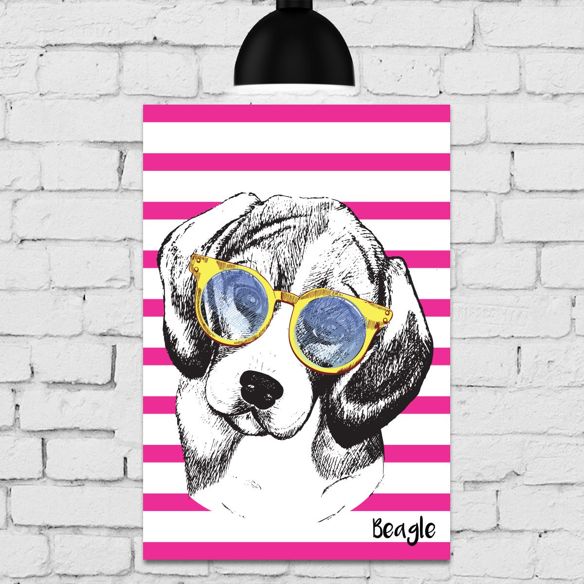 Kit Placa Decorativa MDF Cachorros 4unidades