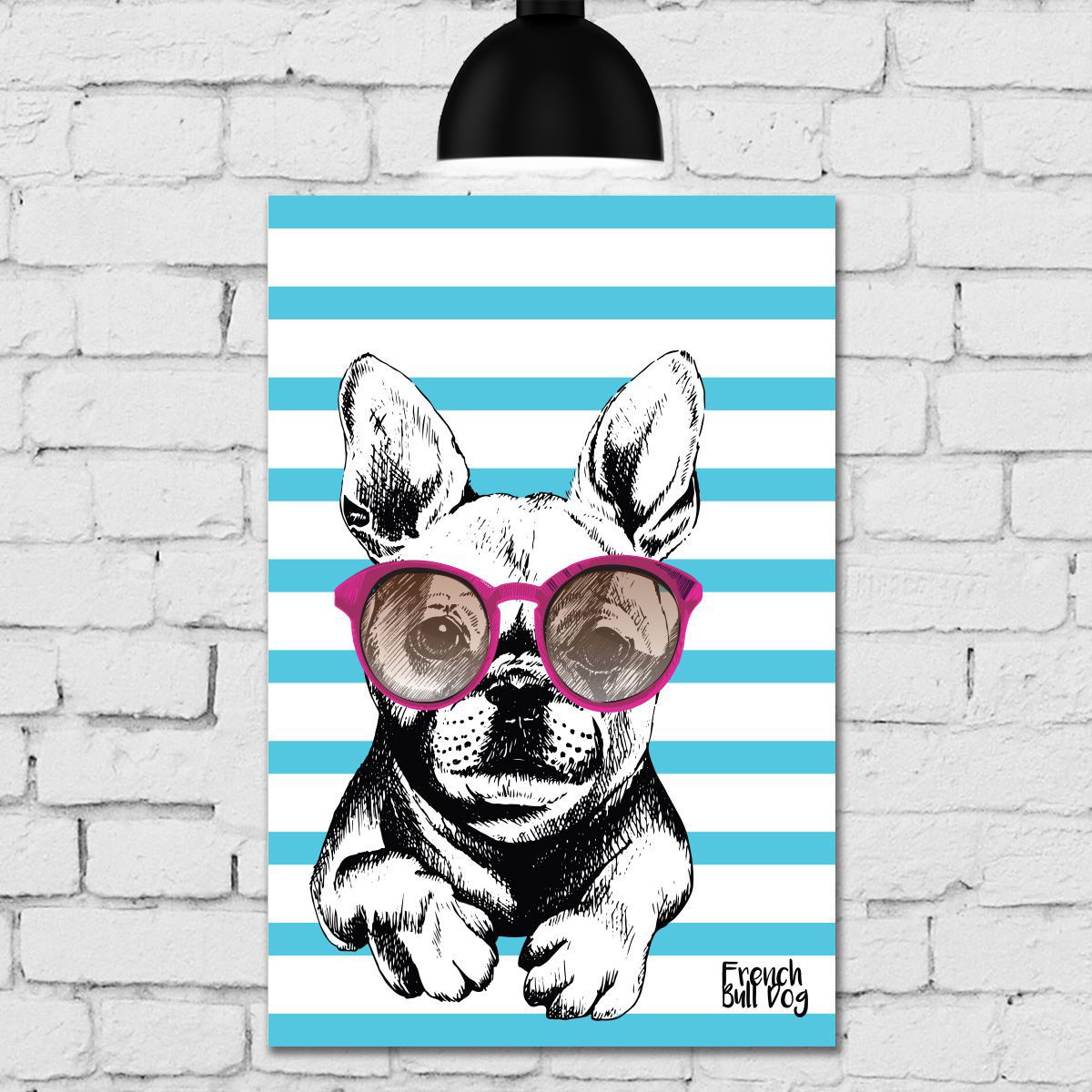 Kit Placa Decorativa MDF Cachorros 4unidades