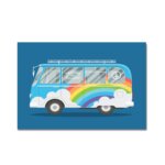 Placa Decorativa MDF Kombi ArcoIris