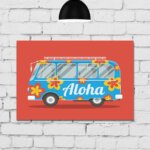 Placa Decorativa MDF Kombi Aloha 30x40
