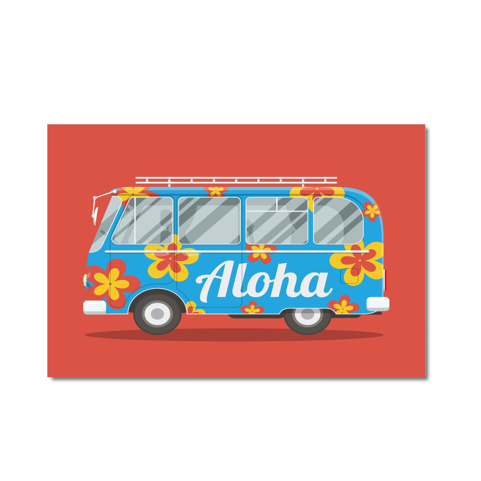 Placa Decorativa MDF Kombi Aloha