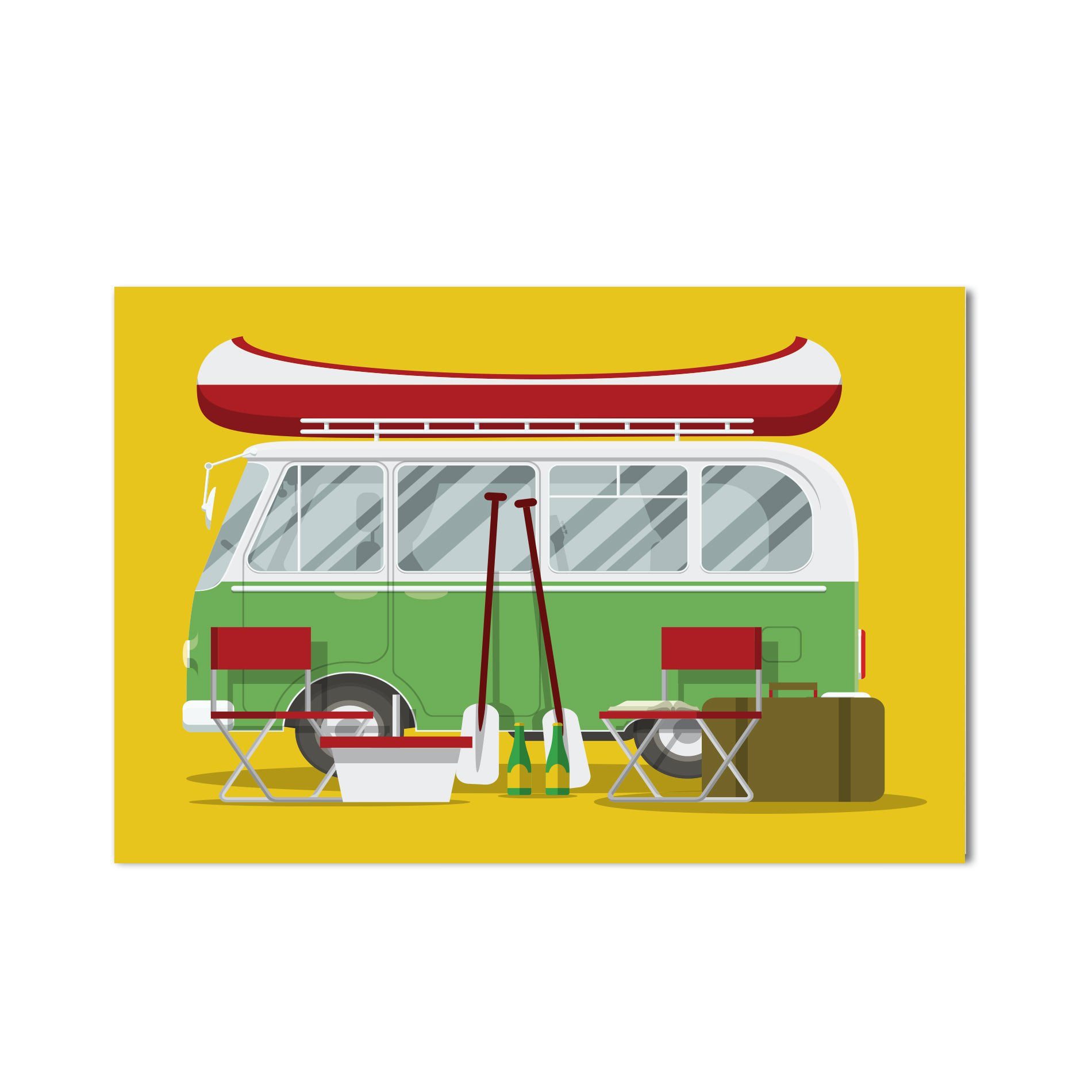 Placa Decorativa MDF Kombi Canoa