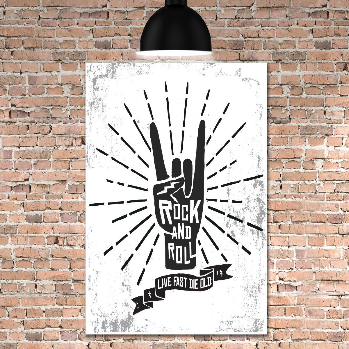 Kit Placa Decorativa MDF Rock e Musica