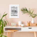 Quadro Decorativo Eu Te Amo Idiomas Mold Branca 33x43cm