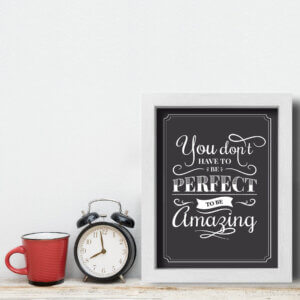 Quadro Vintage Frase Be Amazing