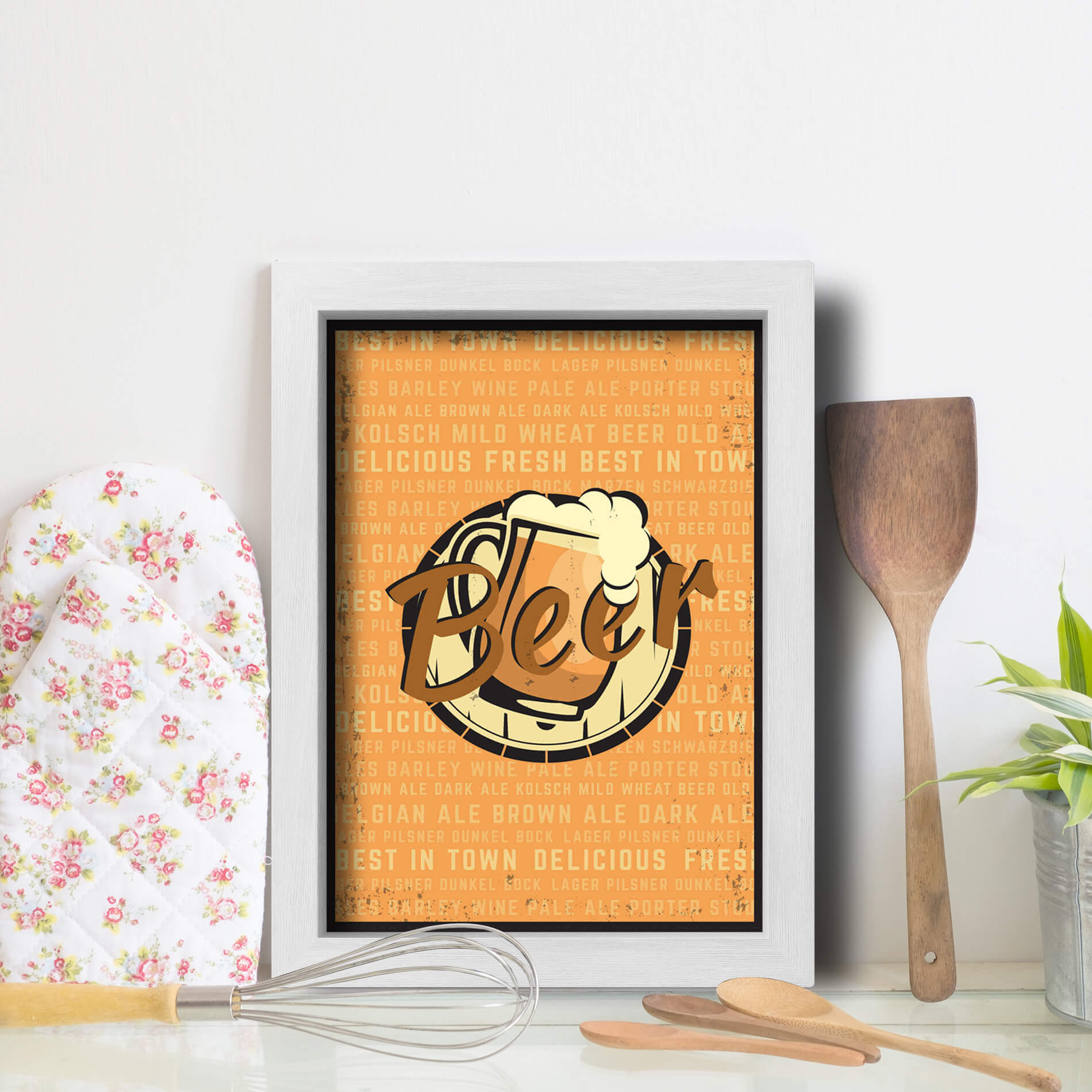 Quadro Cozinha Frase Cerveja best town