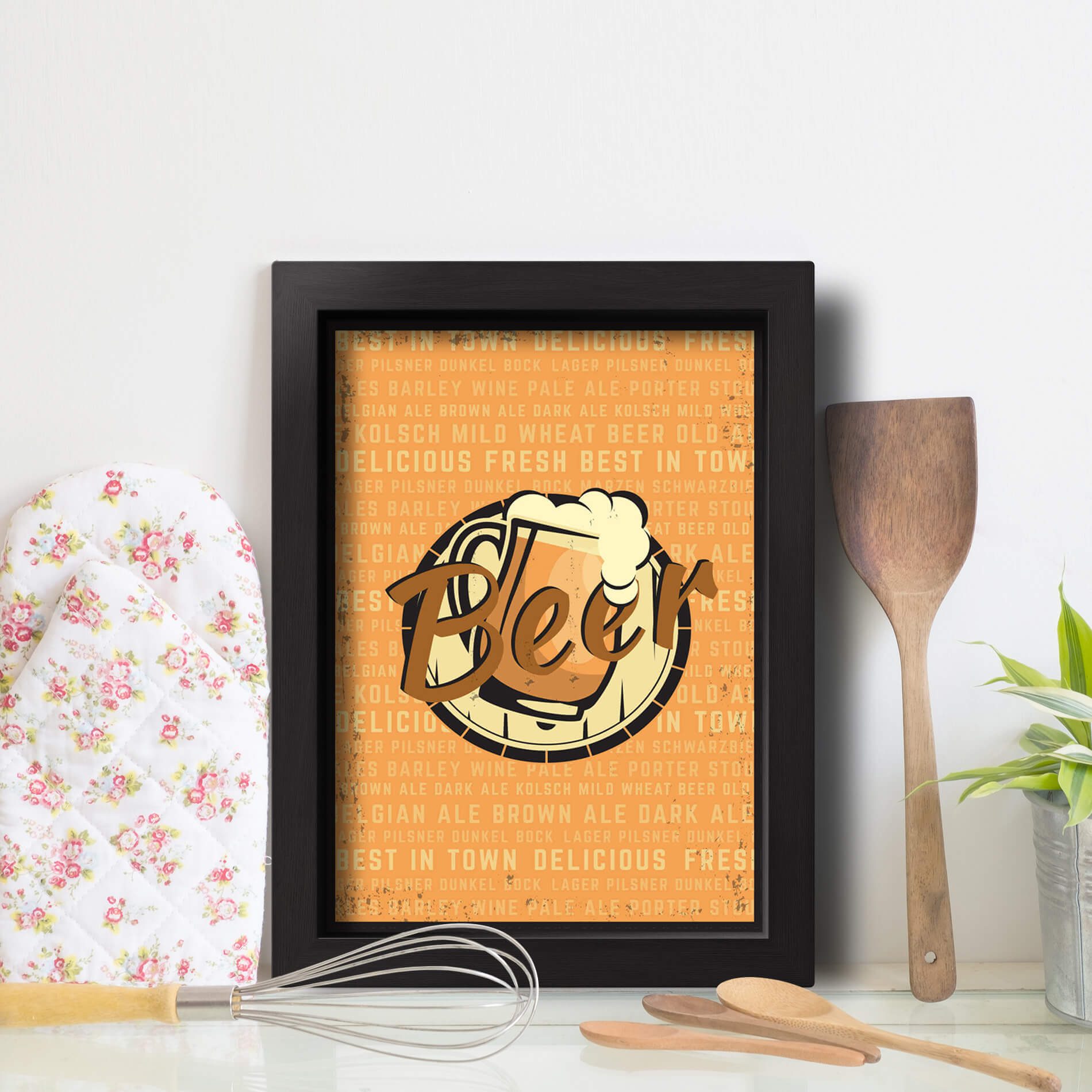 Quadro Cozinha Frase Cerveja best town