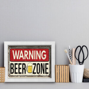 Quadro Cozinha Frase Cerveja Beer Zone