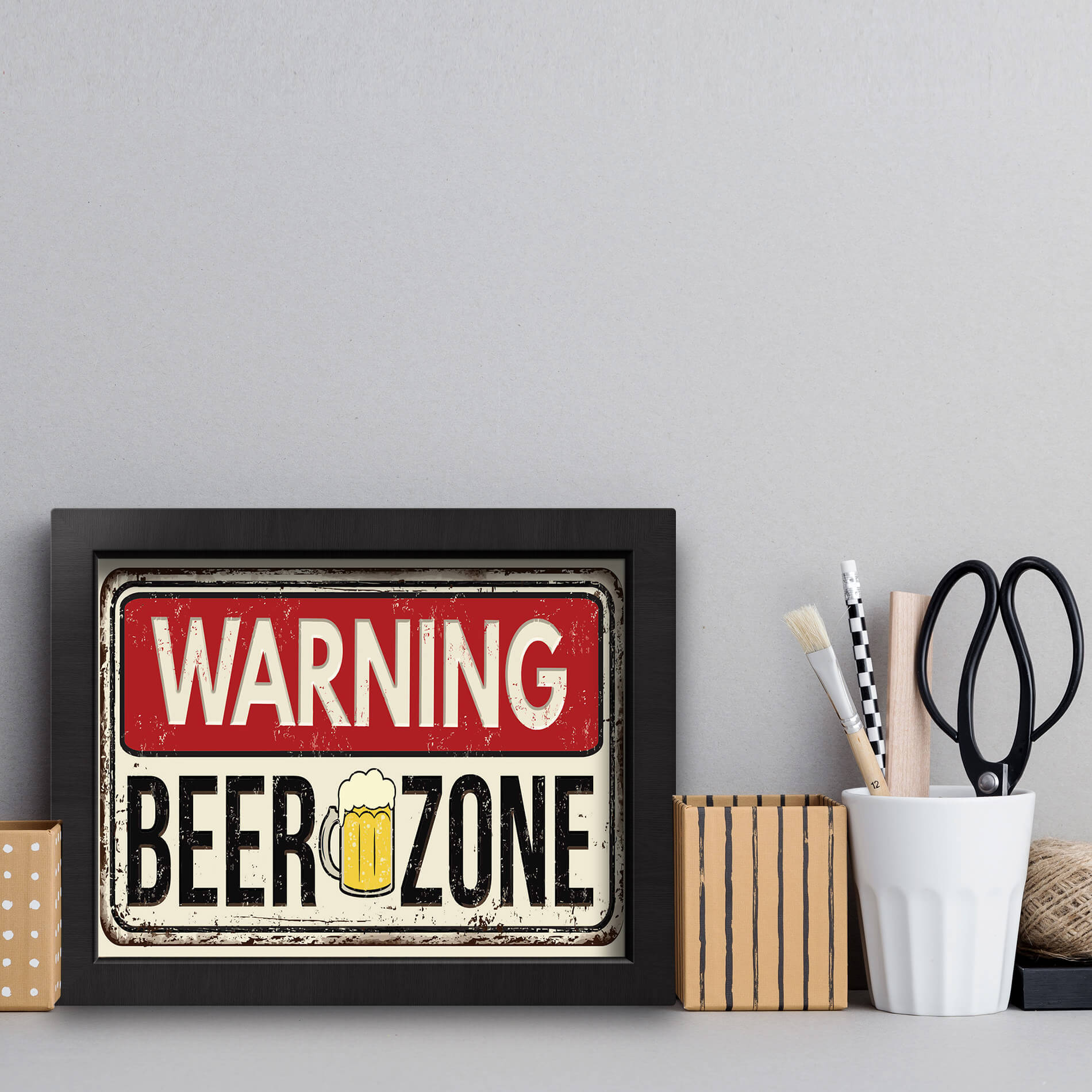 Quadro Cozinha Frase Cerveja Beer Zone