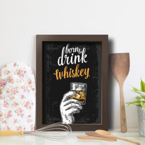 Quadro Cozinha e Bar Frase Whiskey