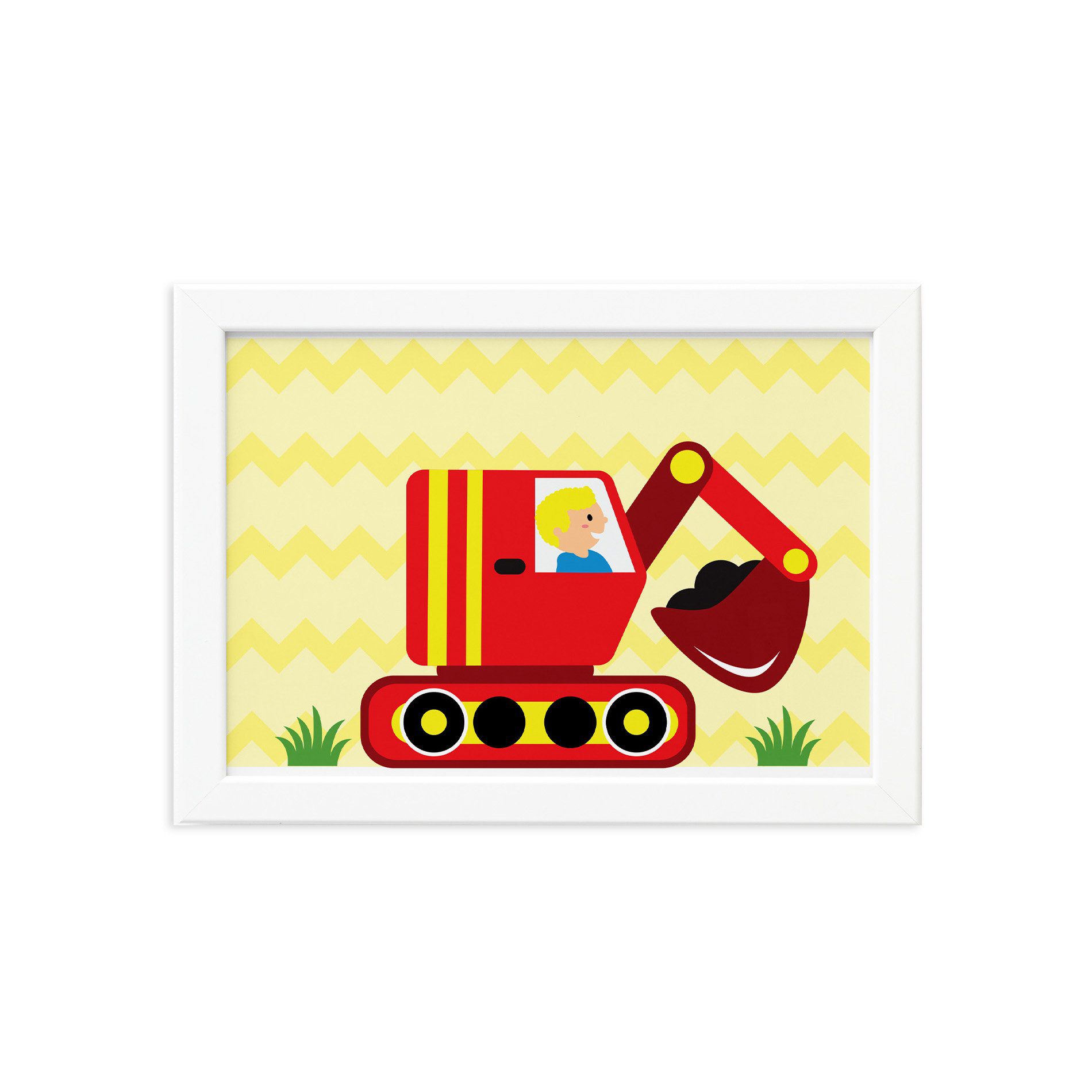 Quadro Decorativo Infantil Tratorzinho