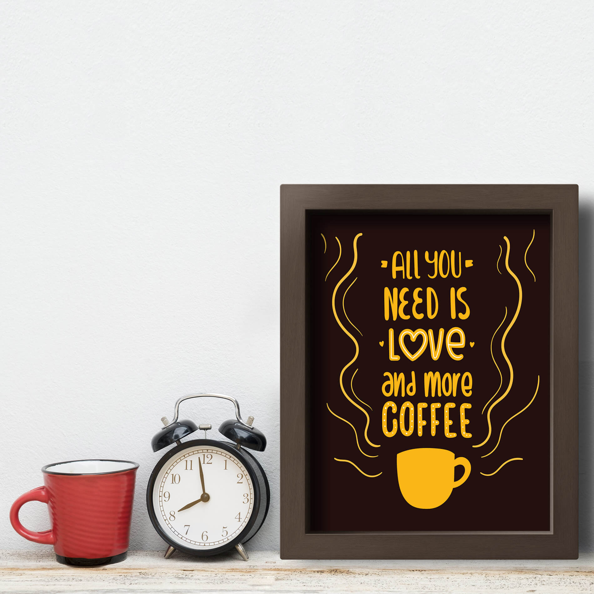 Quadro Cozinha Frase Café Enjoy Coffee