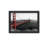 Quadro Golden Gate São Francisco Foto Moldura Preta 33x43cm