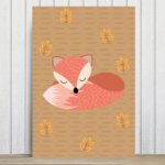 Placa Decorativa MDF Infantil Raposinha 4 20x30cm
