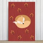 Placa Decorativa MDF Infantil Raposinha 2 20x30cm