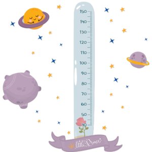 Adesivo de Parede Infantil Pequeno Principe Régua 137cm