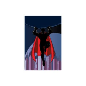 Placa Decorativa Super Heróis Geek Superman Rocha 20x30cm