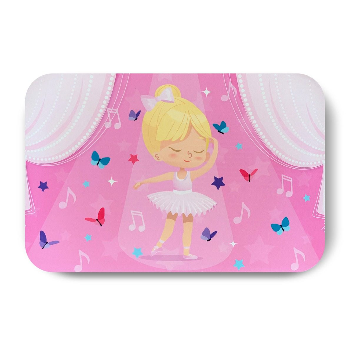 Tapete Infantil Menina Bailarina Loira 40x60cm