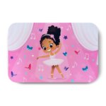 Tapete Infantil Menina Bailarina Negra Parda 40x60cm