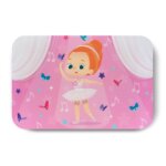Tapete Infantil Menina Bailarina Ruiva 40x60cm