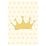 Placa Decorativa Quarto Bebê Ursinha Princesa Coroa 30x40cm