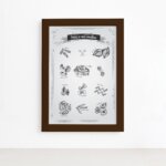 Quadro Cozinha Massas Italianas Escolha Moldura Marrom 22x32