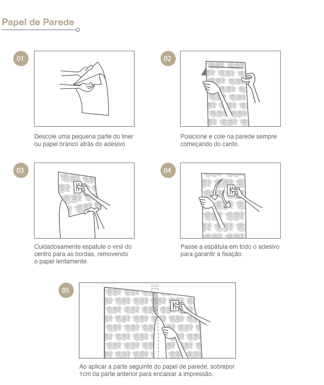 Aplicacao de papel de parede
