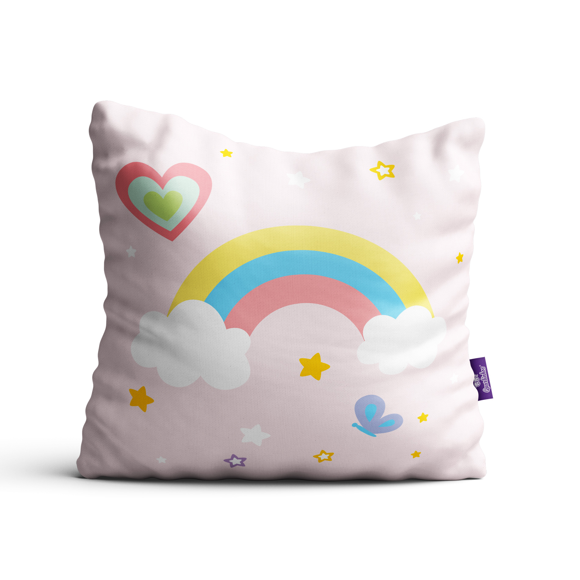 Almofada Unicornio para Quarto de Menina Kit 4un 35x35cm - Imagem 5