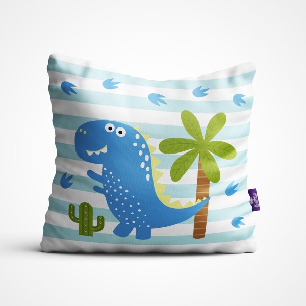 Almofada Dinossauro Baby Kit com 4un 35x35cm - Imagem 3