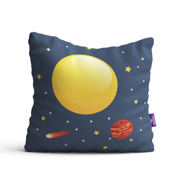 Almofadas Decorativas Infantil Sistema Solar Kit 4un 35x35cm - Imagem 6
