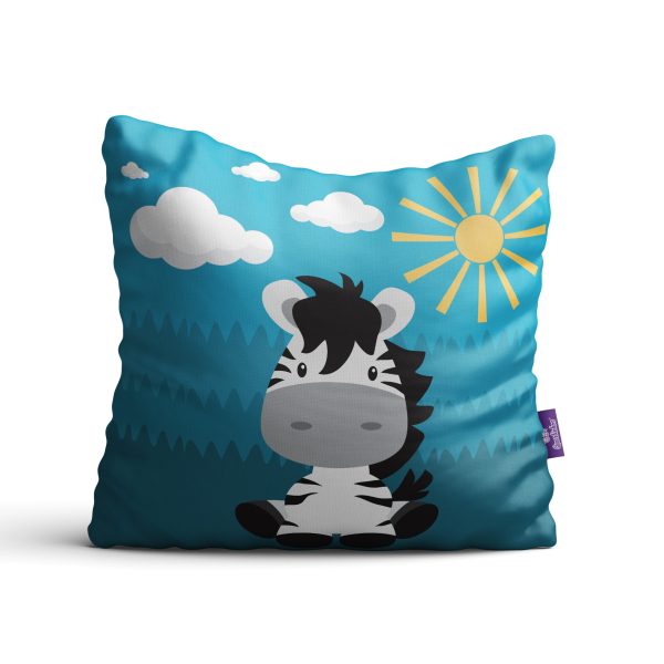 Almofadas Animais Safari para Quarto Infantil 35x35 kit 4un - Imagem 5
