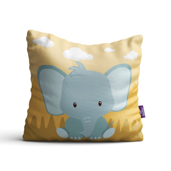 Almofadas Animais Safari para Quarto Infantil 35x35 kit 4un - Imagem 7