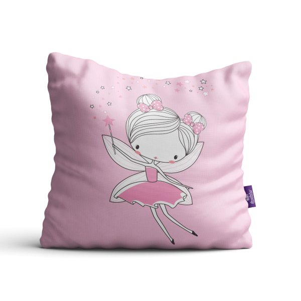 Kit Almofadas Meninas Infantil Fadas 35x35cm 4un - Imagem 2
