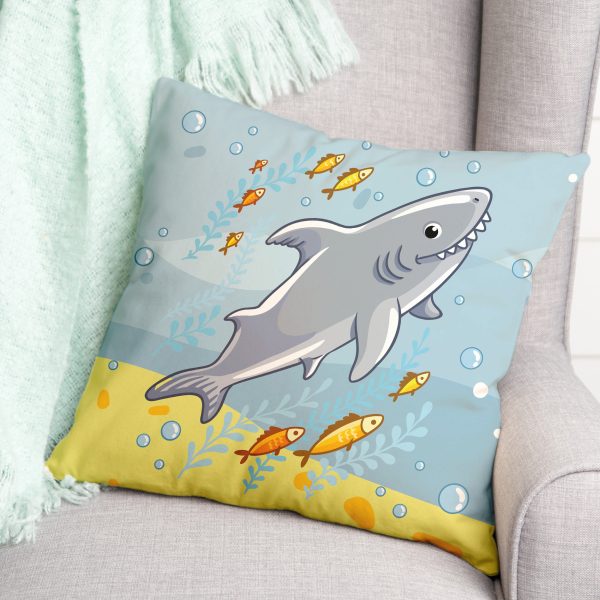Almofadas Fundo do Mar Kit 4un 35x35cm - Imagem 6