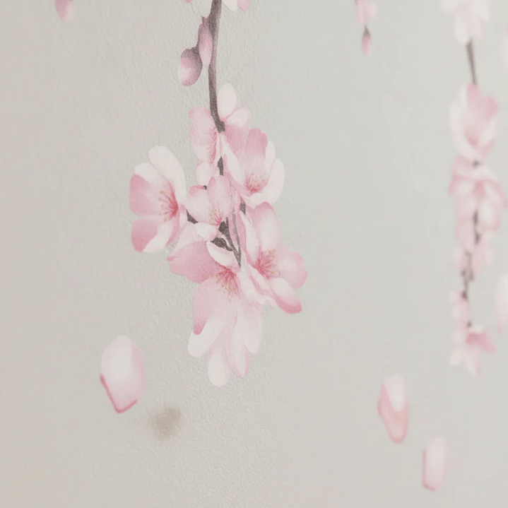 Adesivo de Parede Floral Quarto e Sala Ramos Cerejeira Rosa - Imagem 8